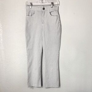 Free People Black White Pinstripe Pants S
